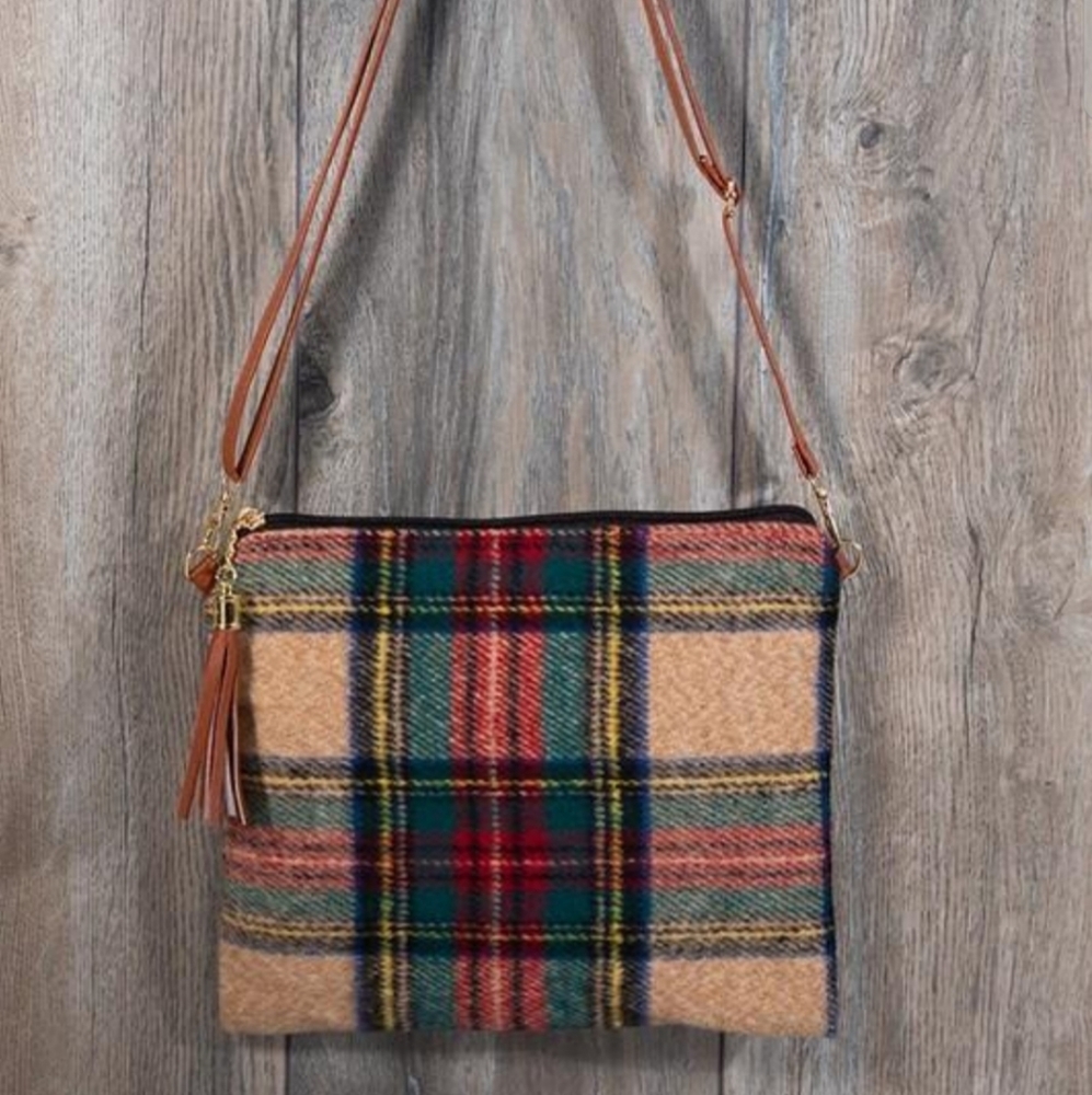 Plaid Crossbody/Clutch